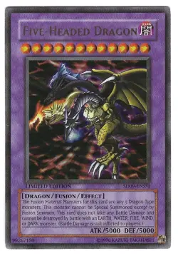 YUGIOH - FIVE HEADED DRAGON - STRUCTURE DECK DINOSAUR LIMITED EDITION SD09-ENSS1 - Image 1