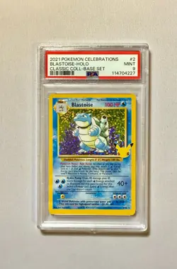 Pokemon Psa 9 Blastoise #2 SS Base Set Celebration Holo English 2021 - Image 1