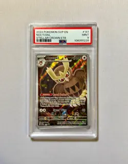 Pokemon Psa 9 Noctwol #141 SV Stellar Crown Promo Art Rare English 2024 - Image 1