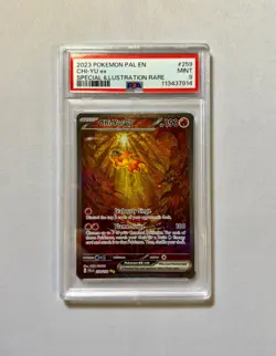 Pokemon Psa 9 Chi-Yu Ex #259 SV Paldea Evoled Art Rare English 2023 - Image 1