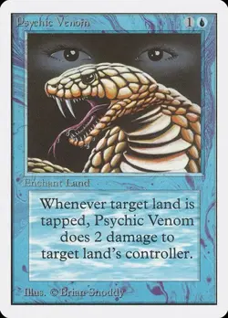 Psychic Venom Unlimited Edition HP MTG - Image 1