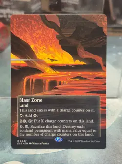 R 0047 Blast Zone Land BORDERLESS Edge of Eternities STELLAR SIGHTS POSTER EOS - Image 1