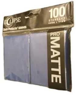 100 Ultra Pro Standard Size Blue ECLIPSE PRO-MATTE Deck Protector Sleeves 115 - Image 1