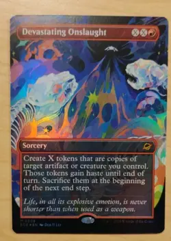 MtG EoE Devastating Onslaught #308 Borderless FOIL - Image 1