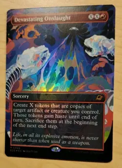 MtG EoE Devastating Onslaught #308 Borderless FOIL - Image 2