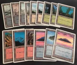 MTG Magic Fourth 4th Edition Complete Common 121 Card Set +15 Basic Lands LP/NM - Image 3