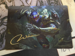 Shadow Mysterious Assassin GOLD SIGNATURE Final Fantasy Art Card NM MTG Magic - Image 1