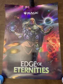 EDGE OF ETERNITIES Store FOIL POSTER 18x24 NEW promotional MTG Magic Gathering - Image 1