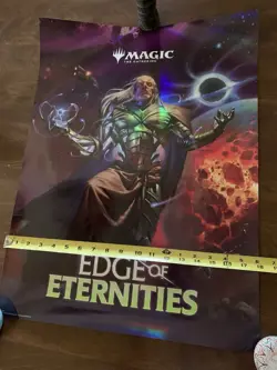 EDGE OF ETERNITIES Store FOIL POSTER 18x24 NEW promotional MTG Magic Gathering - Image 2