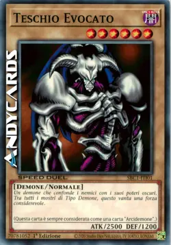 TESCHIO EVOCATO (SPEED DUEL) (Summoned Skull) Comune • SBC1 ITI01 • 1Ed • Yugioh - Image 1
