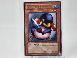 YuGiOh Penguin Soldier DL09-EN002 Duelist League Green Foil LP - Image 1