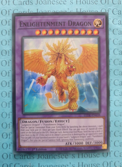 LEDE-EN038 Enlightenment Dragon Super Rare Yu-Gi-Oh Card 1st Edition New - Image 1