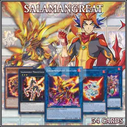 SALAMANGREAT DECK 54 | Almiraj Balelynx Charge Revive Gazelle Heatleo YuGiOh🔥 - Image 1