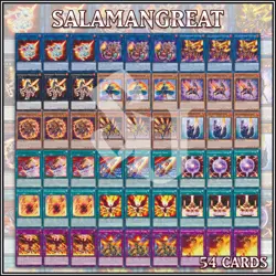 SALAMANGREAT DECK 54 | Almiraj Balelynx Charge Revive Gazelle Heatleo YuGiOh🔥 - Image 2