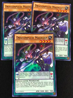 YUGIOH DRAGONPULSE MAGICIAN PEVO-EN013 1ST SUPER X3 (NM) - Image 1