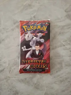 Pokemon TCG Destined Rivals 10 Card Booster Pack Sealed Mewtwo Art - Image 1
