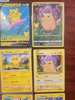 Pokemon Card Lot 16 Pikachu + 1 Raichu (Flying Surfing Detective) - Image 5