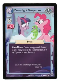 2013 MLP My Little Pony Premier CCG - Downright Dangerous #110 - Hasbro TCG Card - Image 3