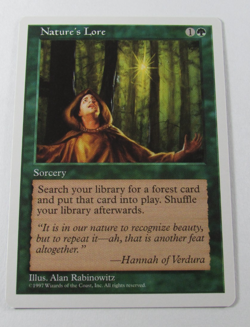 MAGIC THE GATHERING 5th EDITION NATURE'S LORE NM ENGLISH MTG - Image 1