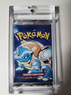 Pokemon Base Set Shadowless Booster Pack New Factory Sealed BLASTOISE 1999 WOTC - Image 2