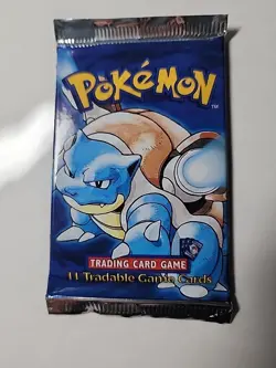 Pokemon Base Set Shadowless Booster Pack New Factory Sealed BLASTOISE 1999 WOTC - Image 3