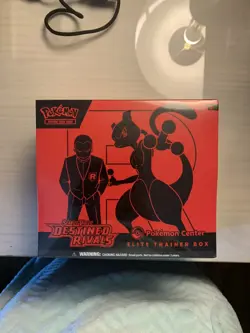 Pokemon Destined Rivals Pokemon Center Exclusive ETB Elite Trainer Box - SEALED - Image 1