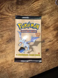Pokemon HEAVY 1st Edition Fossil Set Sealed Booster Pack AERODACTYL 20.97g - Image 3