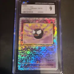 2002 POKEMON LEGENDARY COLLECTION #76 GASTLY-REVERSE FOIL CGC 9 - Image 1