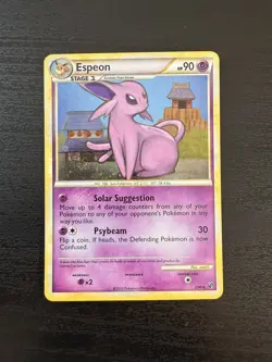 Pokemon Espeon Holo HGSS Undaunted LP/MP 2/90 - Image 1