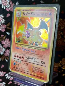 Charizard 006 Base Set Old Back Rare Holo Japanese Pokemon Card [MP] - Image 2