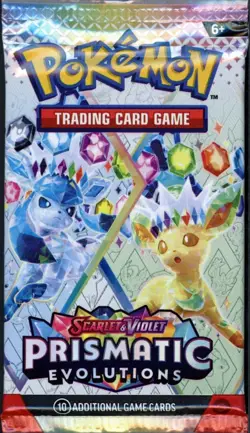 Pokemon Prismatic Evolutions Booster Pack - 10 Cards/Pack - Random Art - SEALED - Image 1