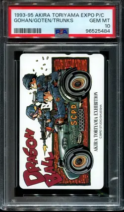 PSA 10 Goten Gohan Trunks Toriyama Telephone Card Phone Japanese Dragon Ball Z - Image 1