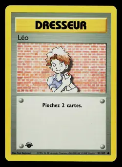 Pokemon Card - Bill Leo FRENCH 1st Edition Base Set 91/102 Common - Image 1