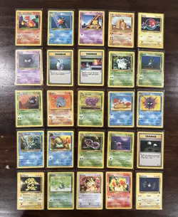Pokemon 25 Card WOTC Lot - Base Set Jungle Fossil Team Rocket - No Duplicates 🔥 - Image 1