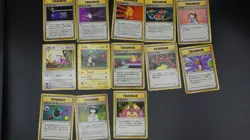 Vintage Set of Thirteen (13) Japanese Pocket Monsters Cards from 1996 - Image 1