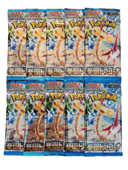 Pokemon Card Game Paradise Dragona Booster 10 × Pack NEW Package SEALED Japan 4521329361352 - Image 1