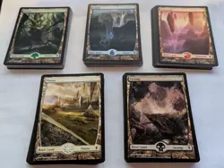 MTG - Full Art Zendikar Basic Lands - 132 cards! - Magic: the Gathering - Image 1