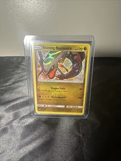 Pokemon TCG Shining Rayquaza Holo Rare Card Shining Legends 56/73 - Image 1
