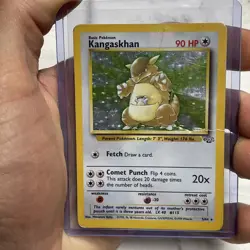 Pokemon TCG Kangaskhan Holo Rare 5/64 Jungle Pokemon Card HP Heavily Played WOTC - Image 1