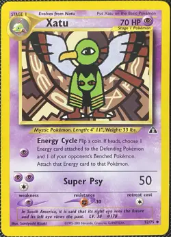 Xatu 52/75 Neo Discovery Regular - Pokemon Card - Image 1