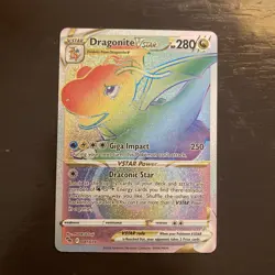 Dragonite VSTAR (Secret Rare) 081/078 Pokemon GO Holo NM Pokemon Card - Image 1