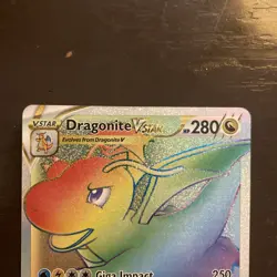 Dragonite VSTAR (Secret Rare) 081/078 Pokemon GO Holo NM Pokemon Card - Image 2