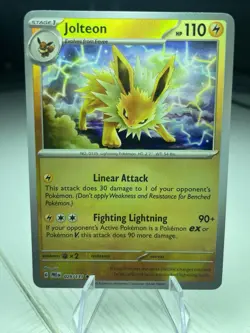 Jolteon {Master Ball Pattern} Prismatic Evolutions #029/131 Pokemon Card TCG - Image 1