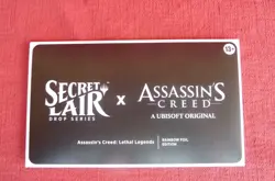 MTG Secret Lair x Assassin's Creed: Lethal Legends~ENGLISH~Rainbow FOIL - SEALED - Image 1