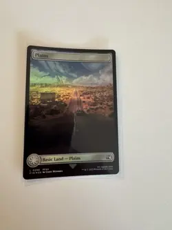 MTG Magic the Gathering Plains (296/764) Final Fantasy NM FOIL - Image 1