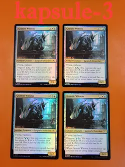 4x Granite Witness | FOIL | Murders at Karlov Manor | MTG Magic Cards - Image 1