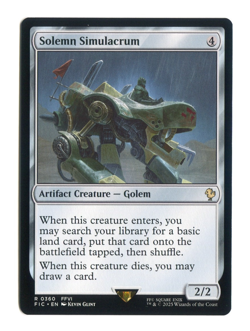 Solemn Simulacrum Commander NM #0360 Final Fantasy FIN MTG Magic the Gathering - Image 1