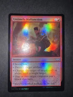 MTG Untimely Malfunction Foil Uncommon Card #161 Duskmourn Free Shipping - Image 2