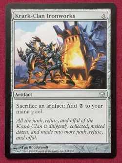 Magic The Gathering FIFTH DAWN KRARK-CLAN IRONWORKS artifact card MTG - Image 1