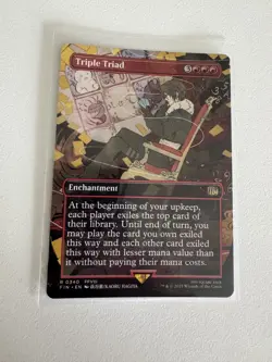 MTG Final Fantasy Triple Triad R 0340 FFVIII Borderless Enchantment M/NM - Image 1